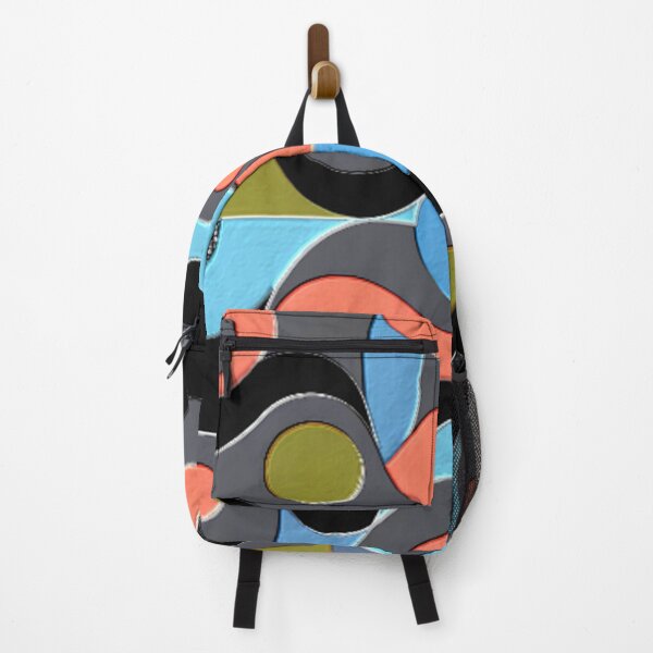 Item preview, 4 part abstract dark HSL colorful geometric design designed and sold by SmashingDeals.