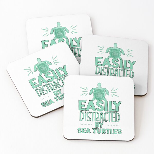 Item preview, Easily Distracted By Sea Turtles - Funny Sayings designed and sold by Sun Sand & Sea Art.