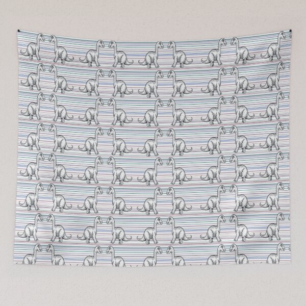 Item preview, Prehistoric Symmetry - Dinosaur Symmetrical Animal Pattern designed and sold by PVTCreations.