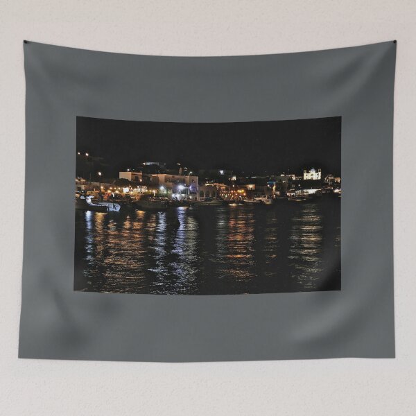 Item preview, Lipsi harbour by night, lighter edit designed and sold by paulboizot.