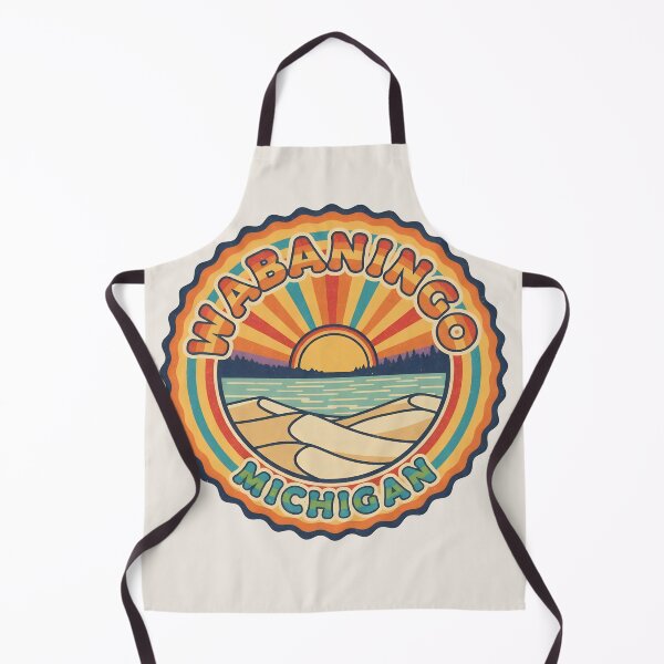 Item preview, Wabaningo, Michigan Retro Wave designed and sold by TheOldMittenIllustrated.