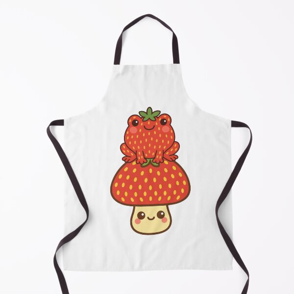 Item preview, Strawberry forest frog sat on a strawberry mushroom designed and sold by BritishDelights.