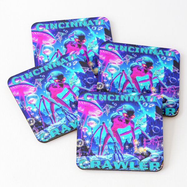 Item preview, CINCINNATI CRAWLER (CRYPTID ART) | WEIRD OHIO COLLECTION | WEIRDCORE STYLE | VAPORWAVE ART | PSYCHEDELIC HORROR AESTHETIC | CRYPTID CREATURES | NEON PRINTS | DIGITAL DOWNLOAD | WEIRDCORETRIPP  designed and sold by WeirdCoreTripp.