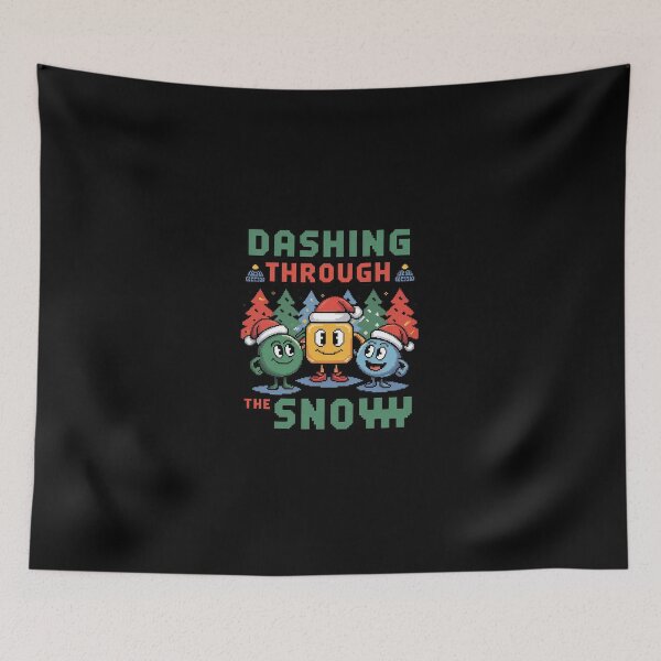 Item preview, Geometry Dashing Through The Snow Sleep Dash Game Christmas designed and sold by dainegilbert.