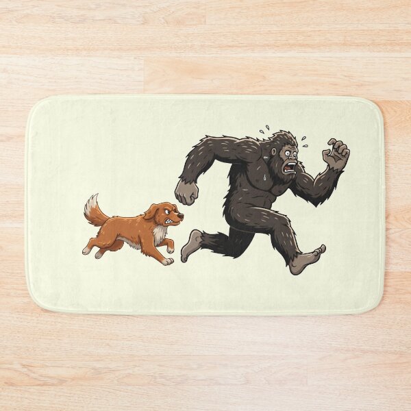 Item preview, Funny Nova Scotia Duck Tolling Retriever Toller Bigfoot Chasing Boys Girls Kids designed and sold by FurryHavenPH.
