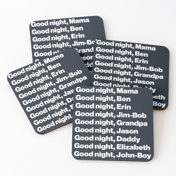 Item preview, The Waltons Good Night designed and sold by ourkid.
