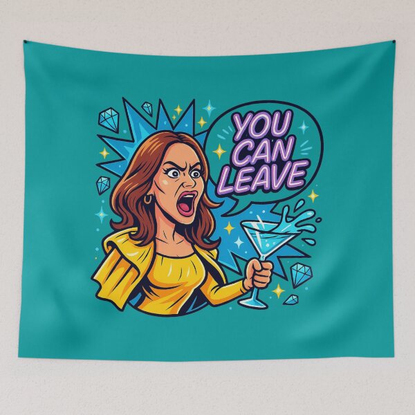 Item preview, Meredith Marks “You Can Leave” – RHOSLC Iconic Bravo Meme designed and sold by GirlyPopped.