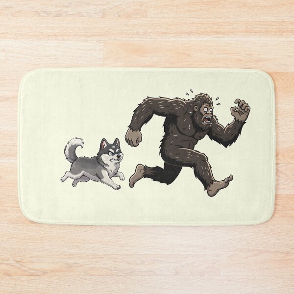 Item preview, Funny Pomsky Bigfoot Chasing Boys Girls Kids designed and sold by FurryHavenPH.