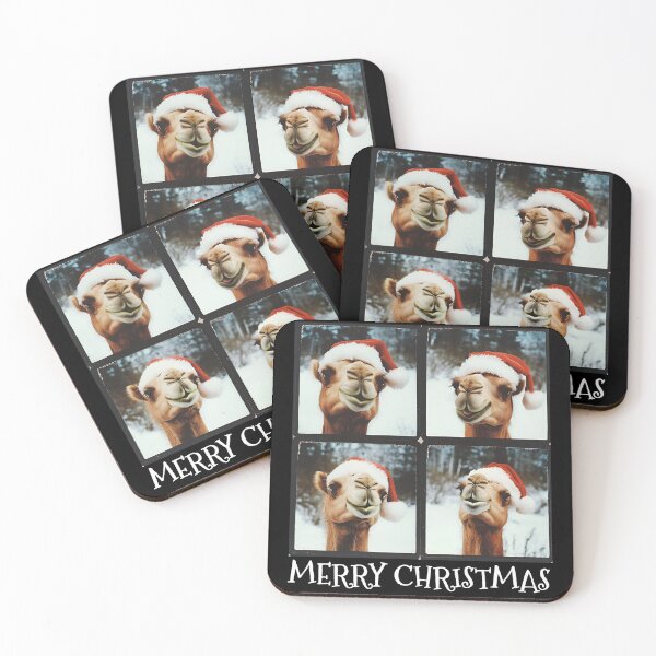 Artikelvorschau, Lustiges Kamel-Weihnachtsfoto entworfen und verkauft von RockFireMerch.