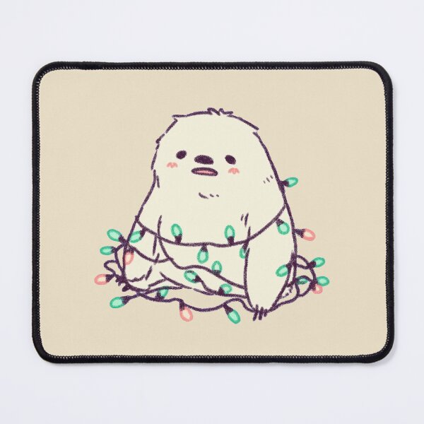 Item preview, Christmas Lights Tangled Sloth, cute pastel illustration designed and sold by Magnificent Lizard.