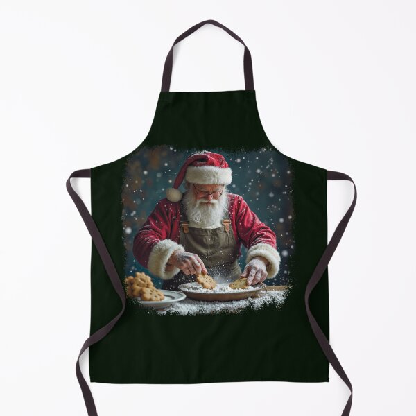 Item preview, Santa Claus baking cookies - In the Christmas bakery. Cozy Christmas time illustration. designed and sold by Connys Colorful World.