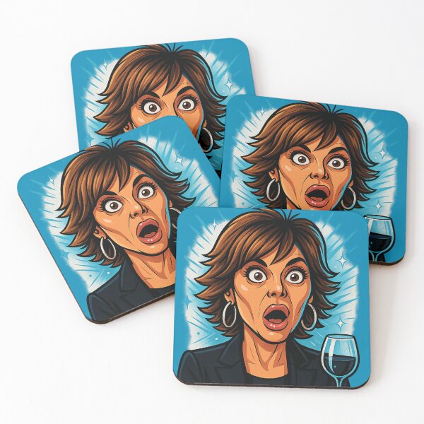Item preview, Lisa Rinna Shocked Face – RHOBH Amsterdam Dinner Fight Meme designed and sold by GirlyPopped.