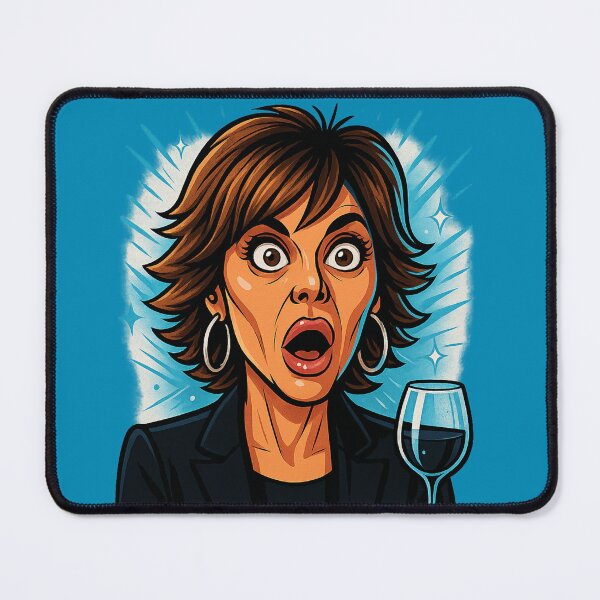 Item preview, Lisa Rinna Shocked Face – RHOBH Amsterdam Dinner Fight Meme designed and sold by GirlyPopped.