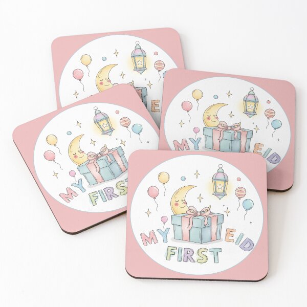Item preview, My First Eid Gift Box and Lantern – Cute Pastel Baby Eid Design designed and sold by D-Islamic.