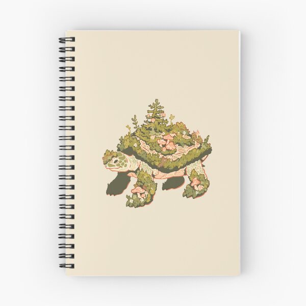 Item preview, Mossy Overgrown Floral Turtle, whimsical botanical illustration designed and sold by Magnificent Lizard.