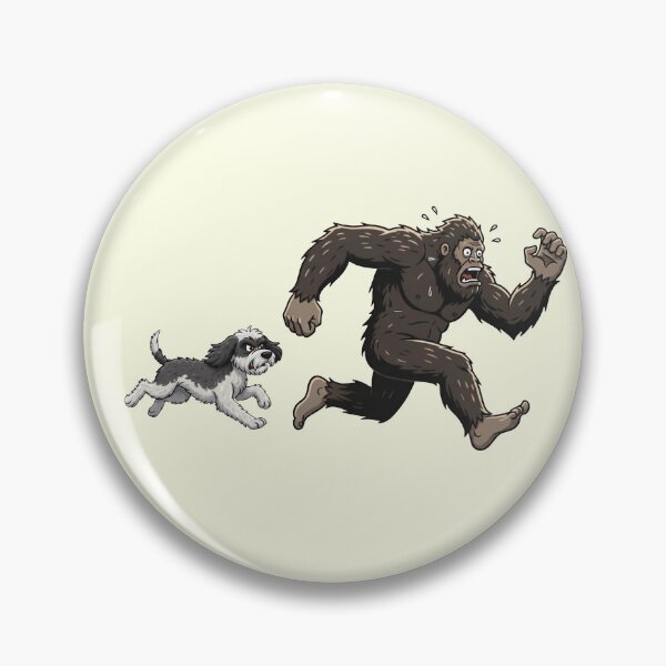 Item preview, Funny Sheepadoodle Bigfoot Chasing Boys Girls Kids designed and sold by FurryHavenPH.
