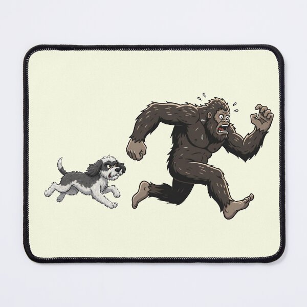 Item preview, Funny Sheepadoodle Bigfoot Chasing Boys Girls Kids designed and sold by FurryHavenPH.