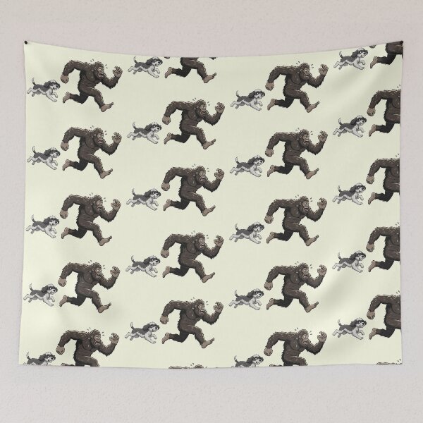 Item preview, Funny Sheepadoodle Bigfoot Chasing Boys Girls Kids designed and sold by FurryHavenPH.