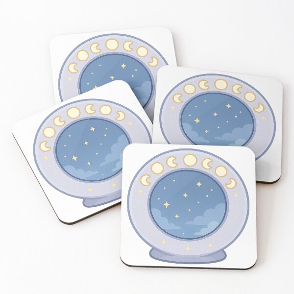 Item preview, New Moon Halo Mirror | Celestial Sticker & Spiritual Art designed and sold by HerDreamCodes.