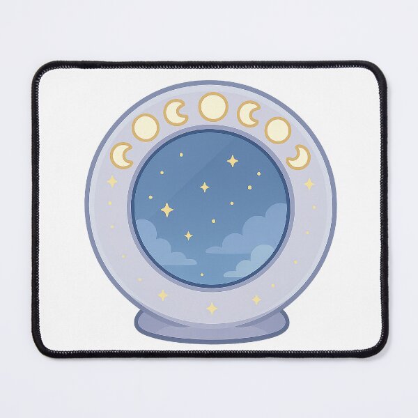 Item preview, New Moon Halo Mirror | Celestial Sticker & Spiritual Art designed and sold by HerDreamCodes.