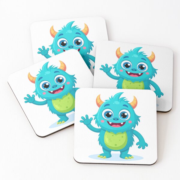 Item preview, Cute Blue Monster – Friendly Cartoon Creature Design for Kids designed and sold by OpulentOrigins.