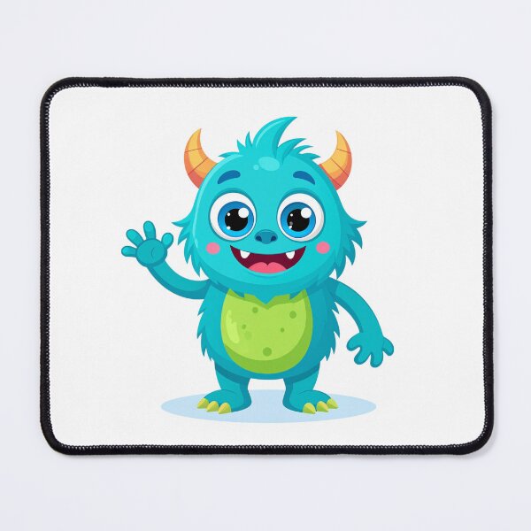 Item preview, Cute Blue Monster – Friendly Cartoon Creature Design for Kids designed and sold by OpulentOrigins.
