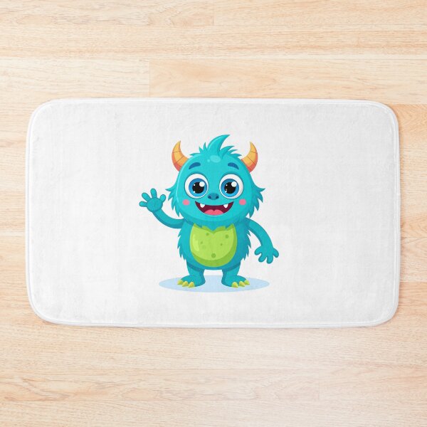 Item preview, Cute Blue Monster – Friendly Cartoon Creature Design for Kids designed and sold by OpulentOrigins.