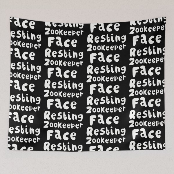 Item preview, Z is for Zookeeper, Zookeeper – Resting Zookeeper Face | Funny Animal Keeper Design designed and sold by PrettylittlepastelUk.