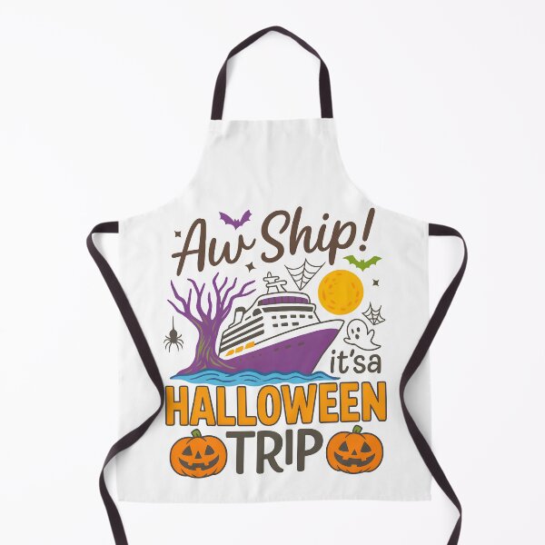 Item preview, Aw Ship Its a Halloween Trip Spooky Funny Cruise Vacation Halloween Spooky Ghost Pumpkin Bat designed and sold by BeLdiAuRa.