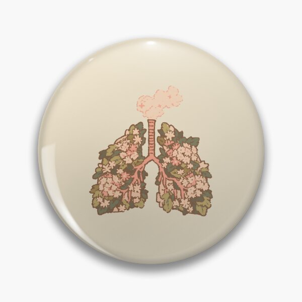 Item preview, Mossy Overgrown Floral Lungs, botanical illustration designed and sold by Magnificent Lizard.