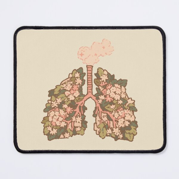 Item preview, Mossy Overgrown Floral Lungs, botanical illustration designed and sold by Magnificent Lizard.