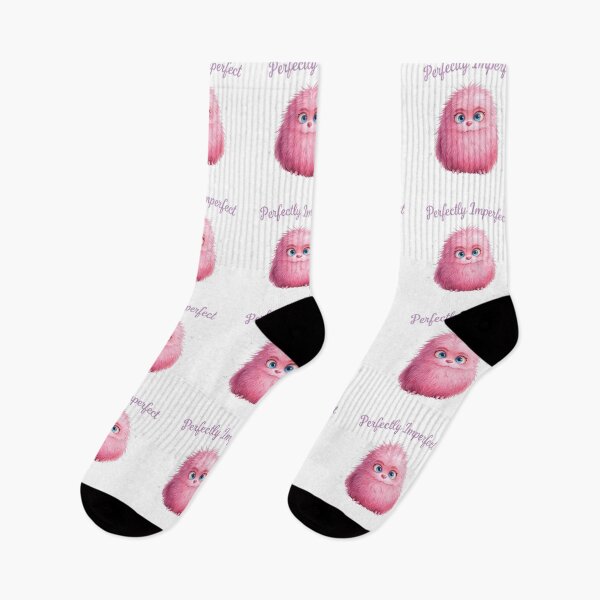 Item preview, perfectly imperfect, cute pink monster,quotes designed and sold by nicnacc.