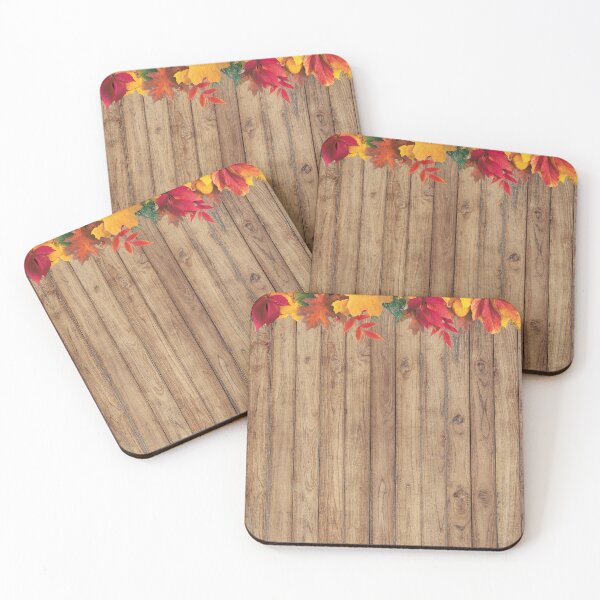 Item preview, Rustic Western Country Barn Wood Autumn Fall Leaves designed and sold by LEILA ART SPACE.
