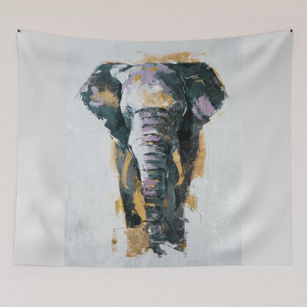 Item preview, Bold Abstract Elephant designed and sold by caracatita75.
