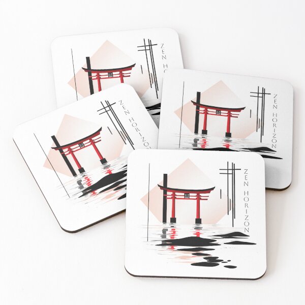 Item preview, Sacred Lines – Japanese Temple Reflection Graphic designed and sold by SketchNStyle.
