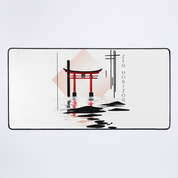Item preview, Sacred Lines – Japanese Temple Reflection Graphic designed and sold by SketchNStyle.