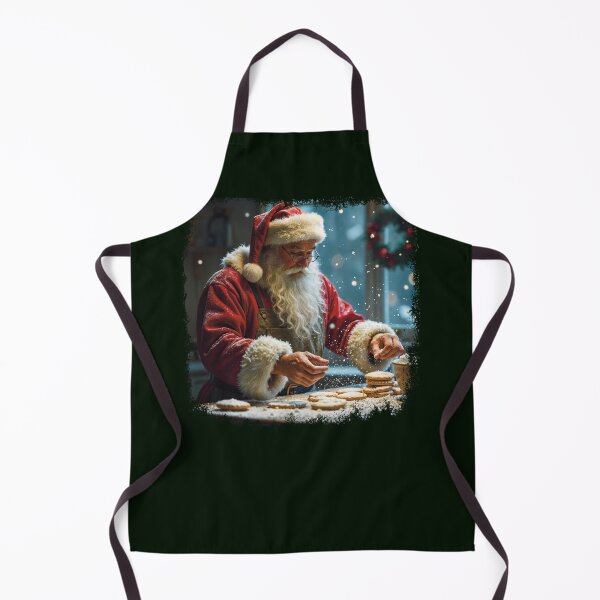 Item preview, Santa Claus baking cookies - In the Christmas bakery. Cozy Christmas time illustration. designed and sold by Connys Colorful World.