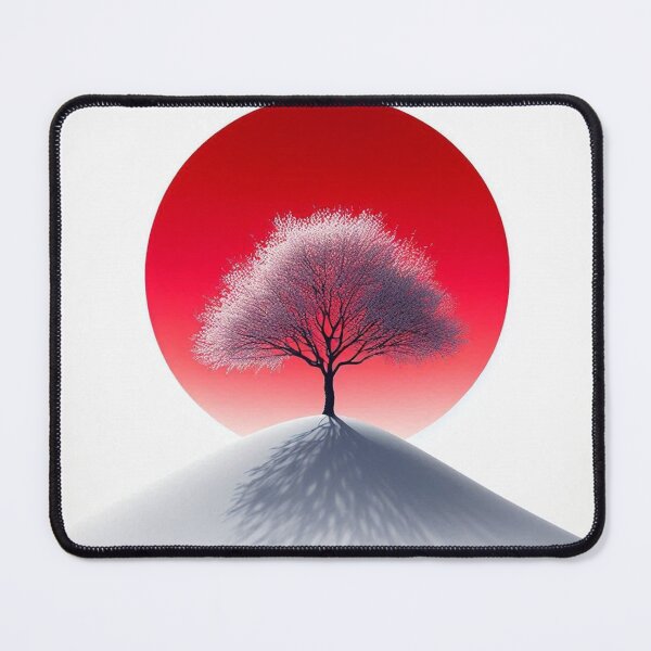 Item preview, Sakura tree on a white mountain designed and sold by BenCoStyle.