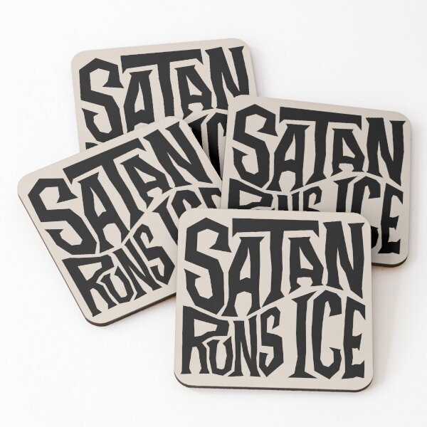 Item preview, Satan Runs ICE Word Art designed and sold by Unhinged Heather.
