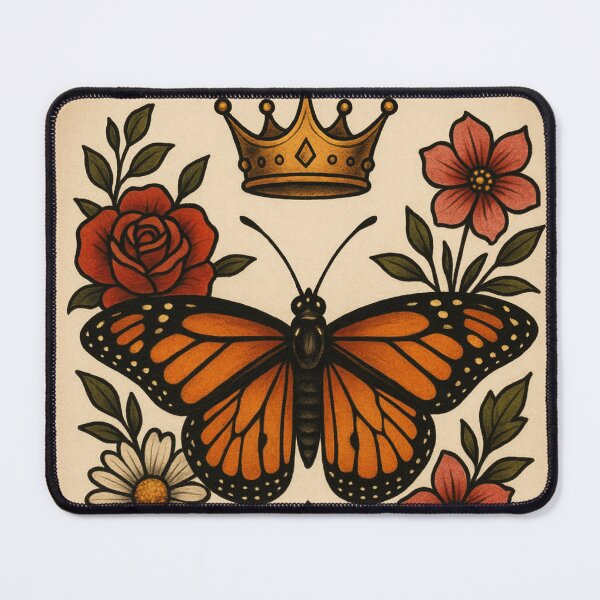 Item preview, Native Pollinators Monarch Butterfly Native Plants Retro Poster Pollinator Vintage Wildflowers designed and sold by Wild Blood Designs.