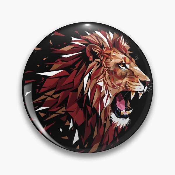 Item preview, Geometric Roar: Disintegrating Lion Head Art designed and sold by ifundesign.