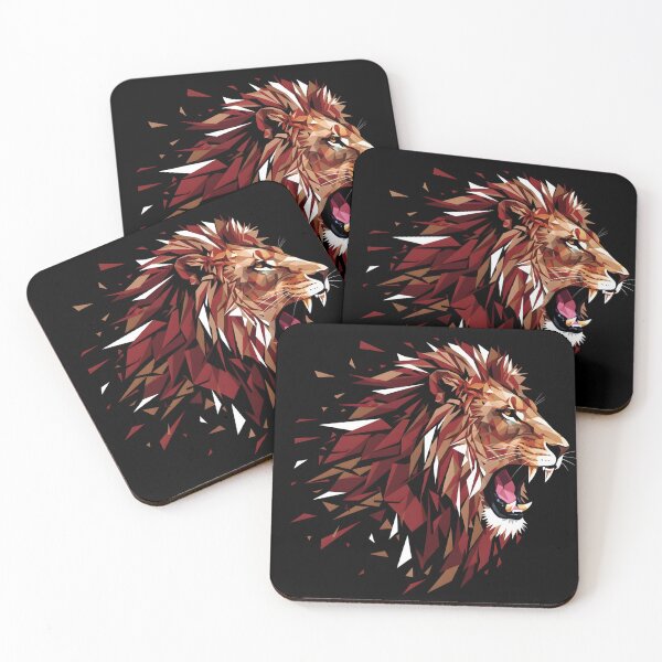 Item preview, Geometric Roar: Disintegrating Lion Head Art designed and sold by ifundesign.