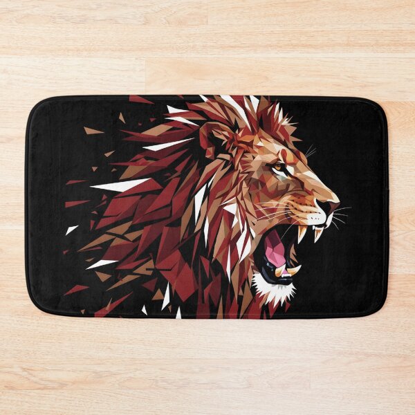 Item preview, Geometric Roar: Disintegrating Lion Head Art designed and sold by ifundesign.