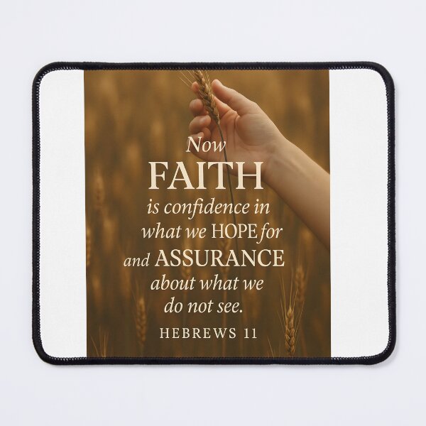 Item preview, Faith and Hope Bible Verse Art – Hebrews 11 Christian Wall Print designed and sold by RedRockArtUt.