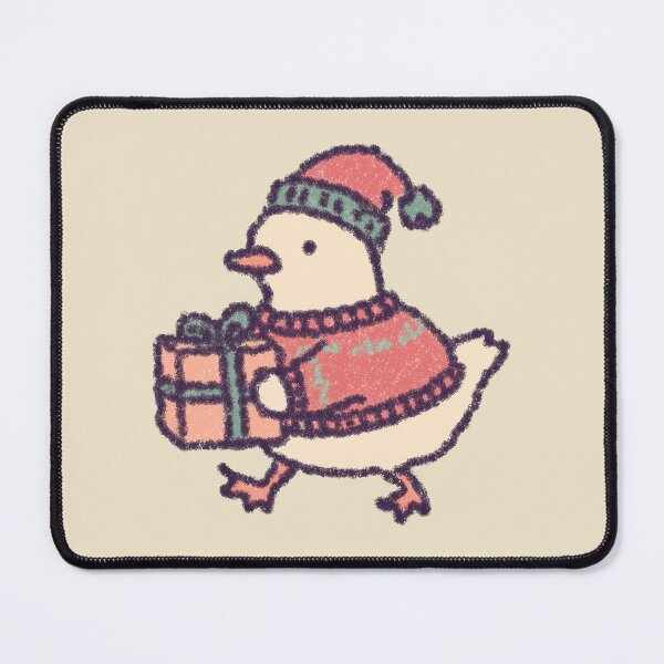 Item preview, Christmas Gift Goose, cozy sweater crayon illustration designed and sold by Magnificent Lizard.