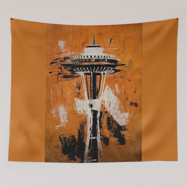 Item preview, Space Needle Abstract designed and sold by caracatita75.