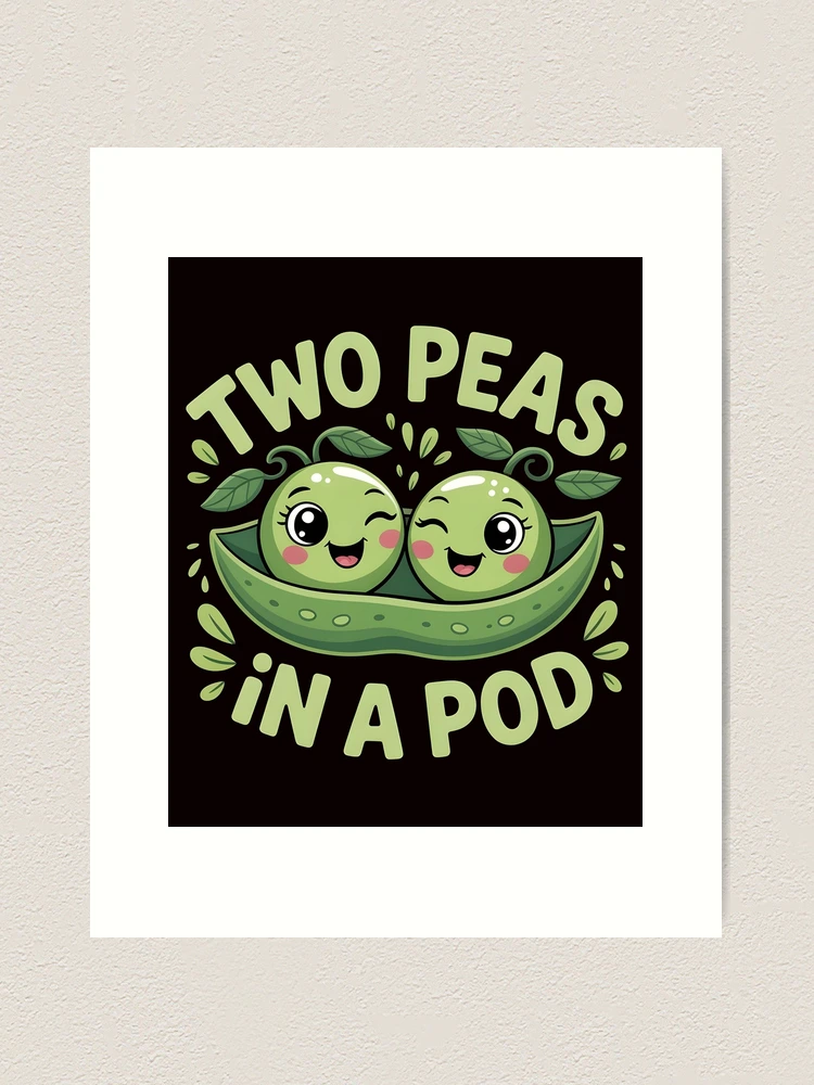 Peas in a Pod デコパージュ プレート Personalized Peas in a Pod
