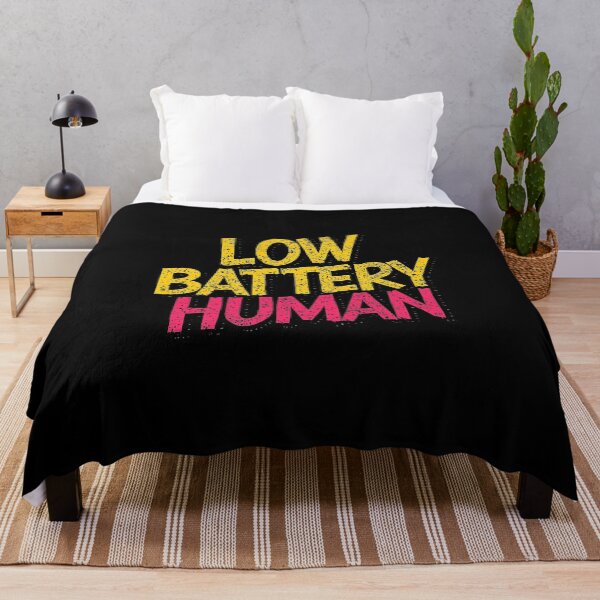 Item preview, Low Battery Human | Sarcastic Humor Design by Too Real Co designed and sold by TooRealCo.