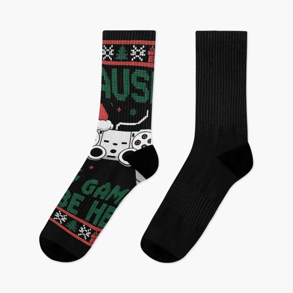 Item preview, I Paused My Game To Be Here Ugly Christmas Sweater Gamer designed and sold by Belkisallen.