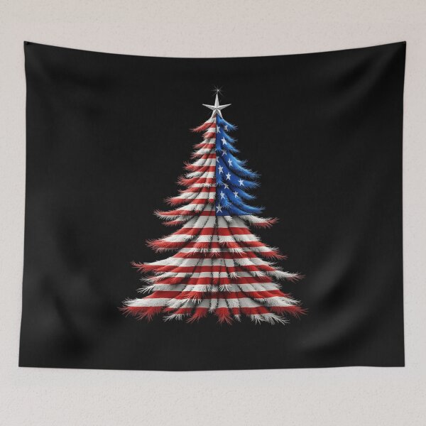 Item preview, Patriotic Christmas Tree American US Flag Men Women designed and sold by clothesy7.